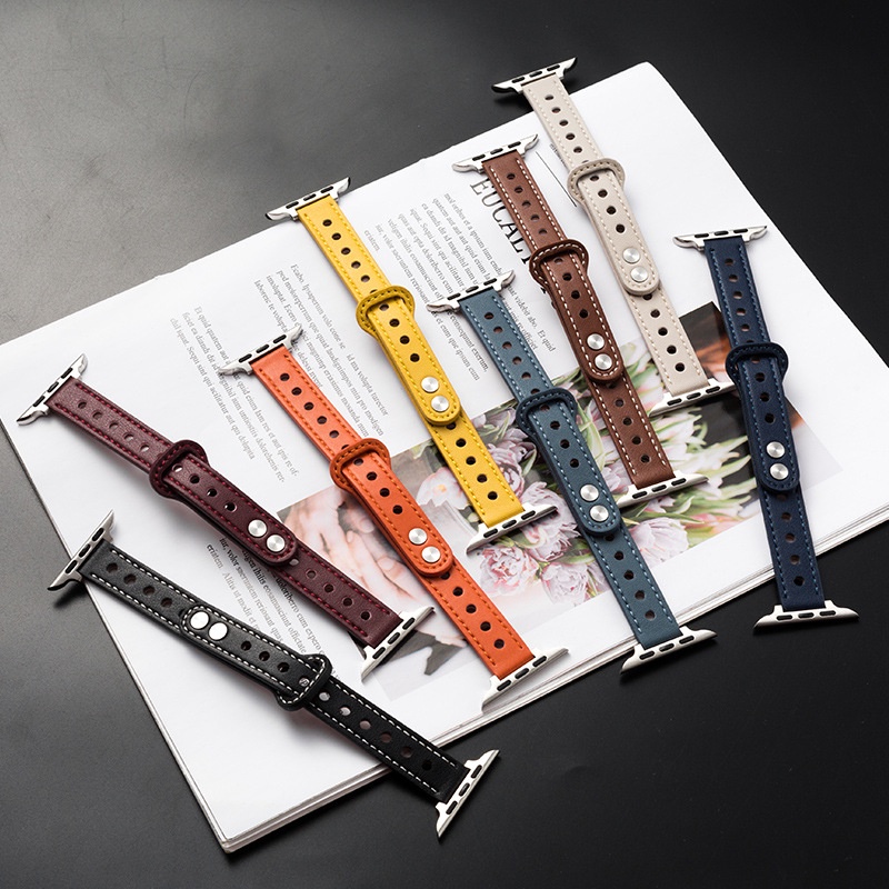 Dây Đeo Tay Bằng Sợi Vải Nhỏ Cho Đồng Hồ Thông Minh Apple Watch 7 6 se 5 4 3 2 1 38mm 40mm 41mm 42mm 44mm 45mm