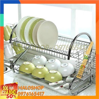 Kệ Chén Inox 2 Tầng