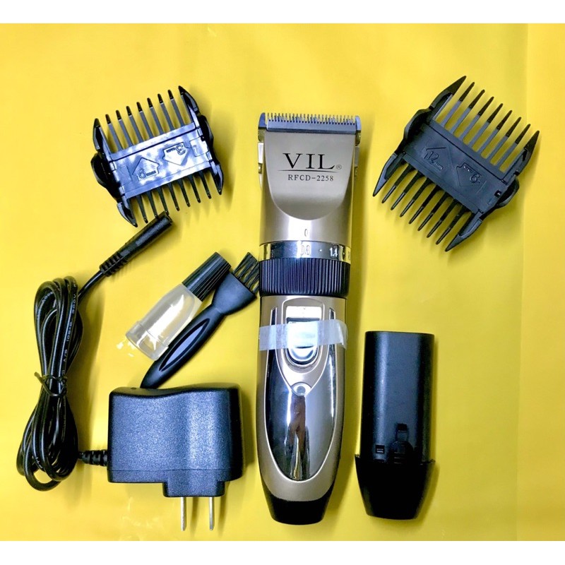 Tông Đơ Cắt Tóc 2 Pin Sạc VIL - 2258 Cao Cấp