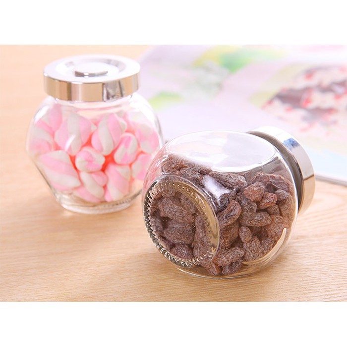 [Tổng Kho Sỉ] Hũ Thủy Tinh 110ml Đựng Gia Vị - Tứ Quý - Có Nắp