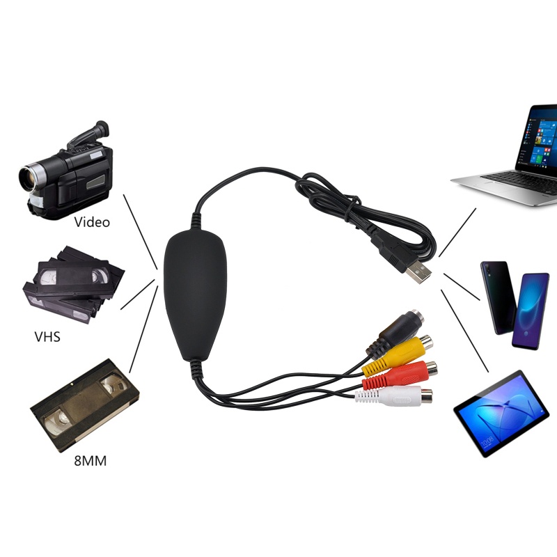 Bộ Chuyển Đổi Máy Quay Video USB zzz Ezcap172 VHS Cho Hệ Thống Windows 10