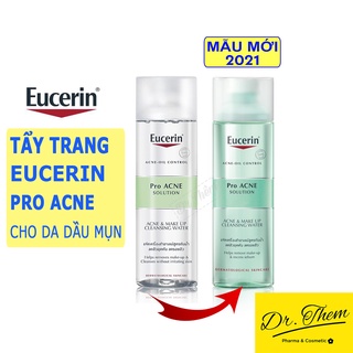 ✅[Chính Hãng] Nước Tẩy Trang Cho Da Dầu Mụn Eucerin Pro Acne Solution Acne & Make Up Cleansing Water Proacne 200ml-400ml