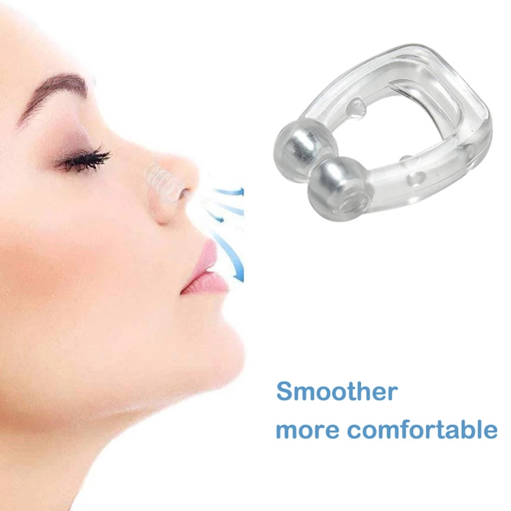 1 Dụng Cụ Kẹp Mũi Chống Ngáy / Chống Ngáy Từ Tính Tiện Dụng Cho Nam Và Nữ