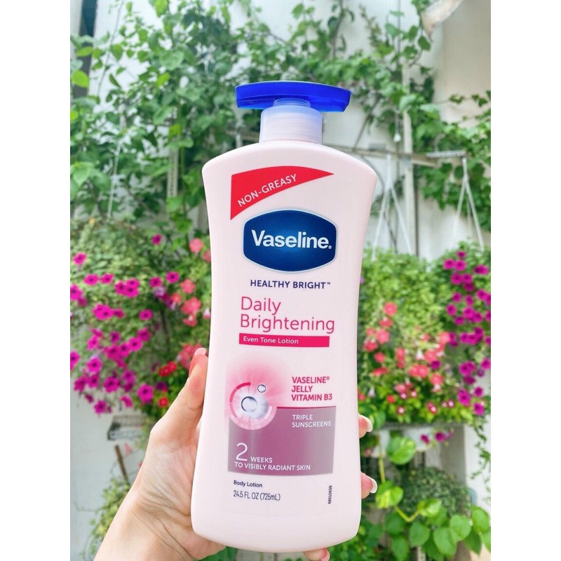 Sữa dưỡng thể Vaseline Healthy Bright- Daily Brightening Even Tone Lotion 725ml