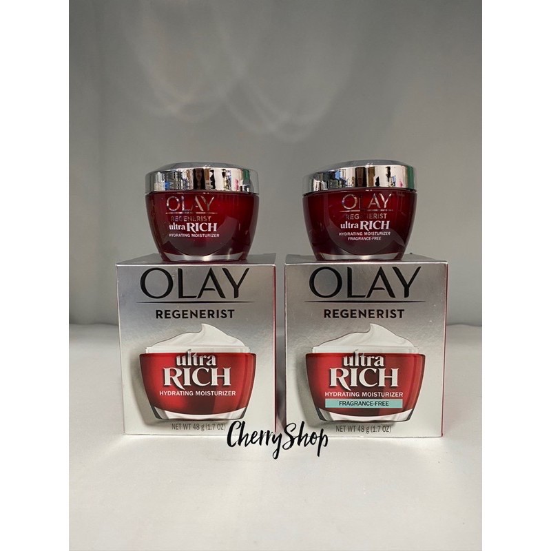 [NEW/Hàng USA] Kem dưỡng ẩm săn chắc da Olay Regenerist Ultra Rich Hydrating Moisturizer Fragrance Free (48g)