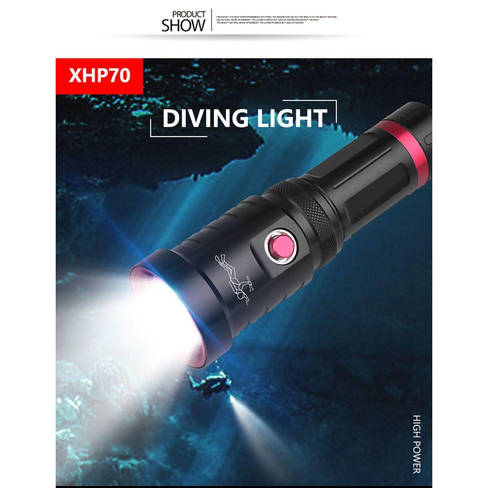 MYRONGVN Đèn Pin Lặn Siêu Sáng Chuyên Nghiệp