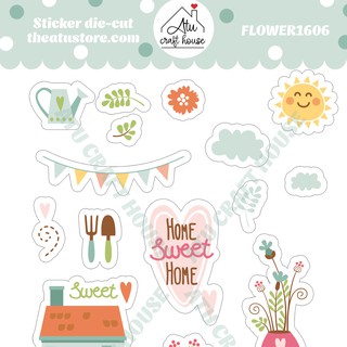 FLOWER FLORAL - STICKER CẮT RỜI - STICKER DIE CUT