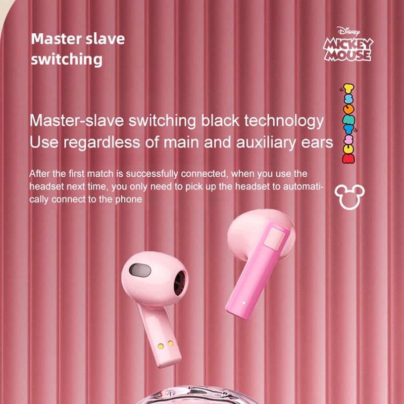 Tai nghe Bluetooth Disney LK11 2022 Cô gái nhỏ mới Phim hoạt hình dễ thương Tai nghe chất lượng âm thanh HIFI