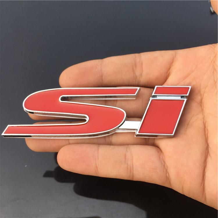 Hình dán kim loại kiểu logo trang trí xe hơi Honda Civic