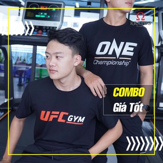 [ FREESHIP] ƯU ĐÃI KHI MUA COMBO gồm 1 Áo thun UFC Gym + 1 One Championship - Cotton Cao Cấp - Thấm hút mồ hôi cực tốt