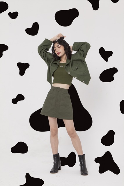 Chân váy kaki olive | OLIVE MINI SKIRT | BigBuy360 - bigbuy360.vn