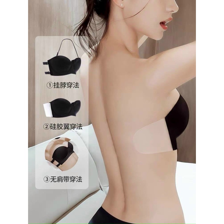 Áo lót áo dán ngực có gọng nâng đẩy, mặc được nhiều kiểu hở lưng hở vai