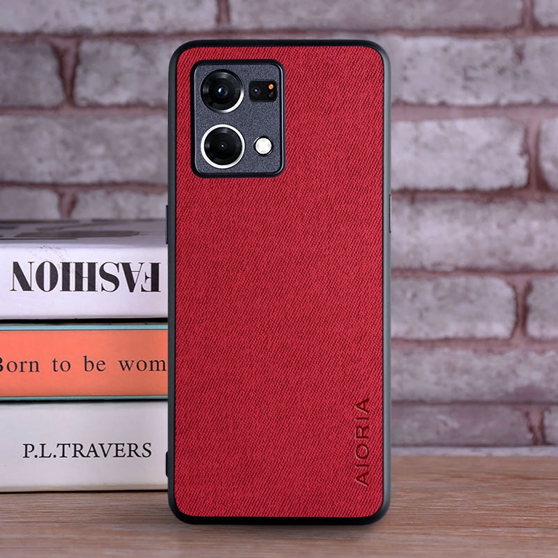 Ốp Điện Thoại Da Viền TPU Dẻo Sang Trọng Thời Trang Cho OPPO Reno 6 7 Pro Plus Reno6 Reno7 5G 4G