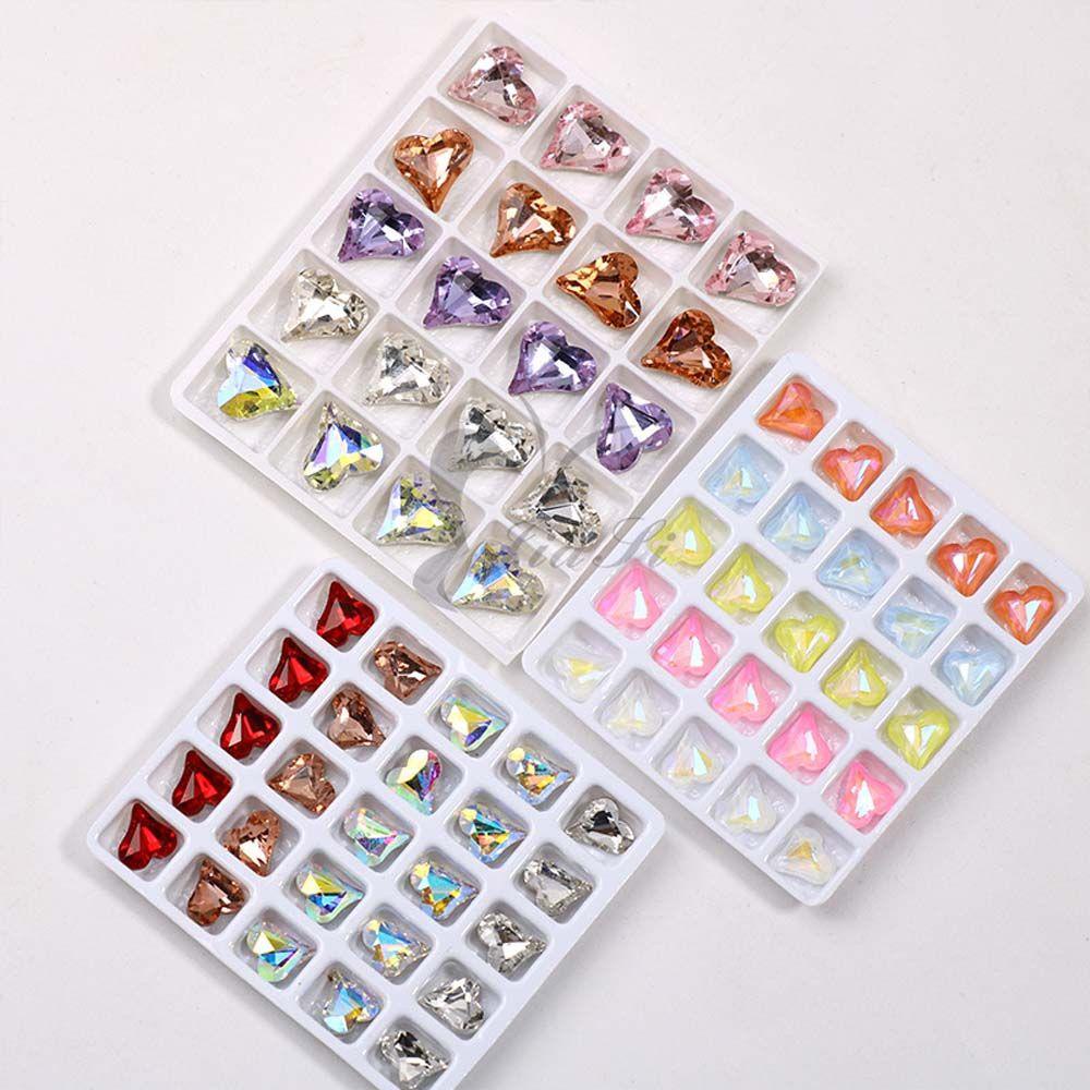 QQMALL Phụ Kiện Đá 3D Nhiều Màu Đính Móng Tay Thời Trang