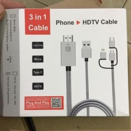 Cáp hdmi xuất hình cho iphone ipad ipod