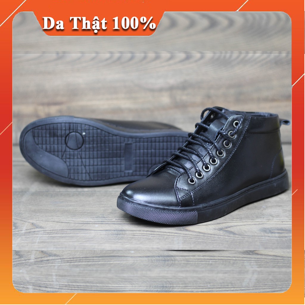 Giày Cao cổ Nam hàn quốc đẹp giá rẻ da thật 100%, Giày bot nam da thật thời trang công sở bảo hành 1 năm. | BigBuy360 - bigbuy360.vn