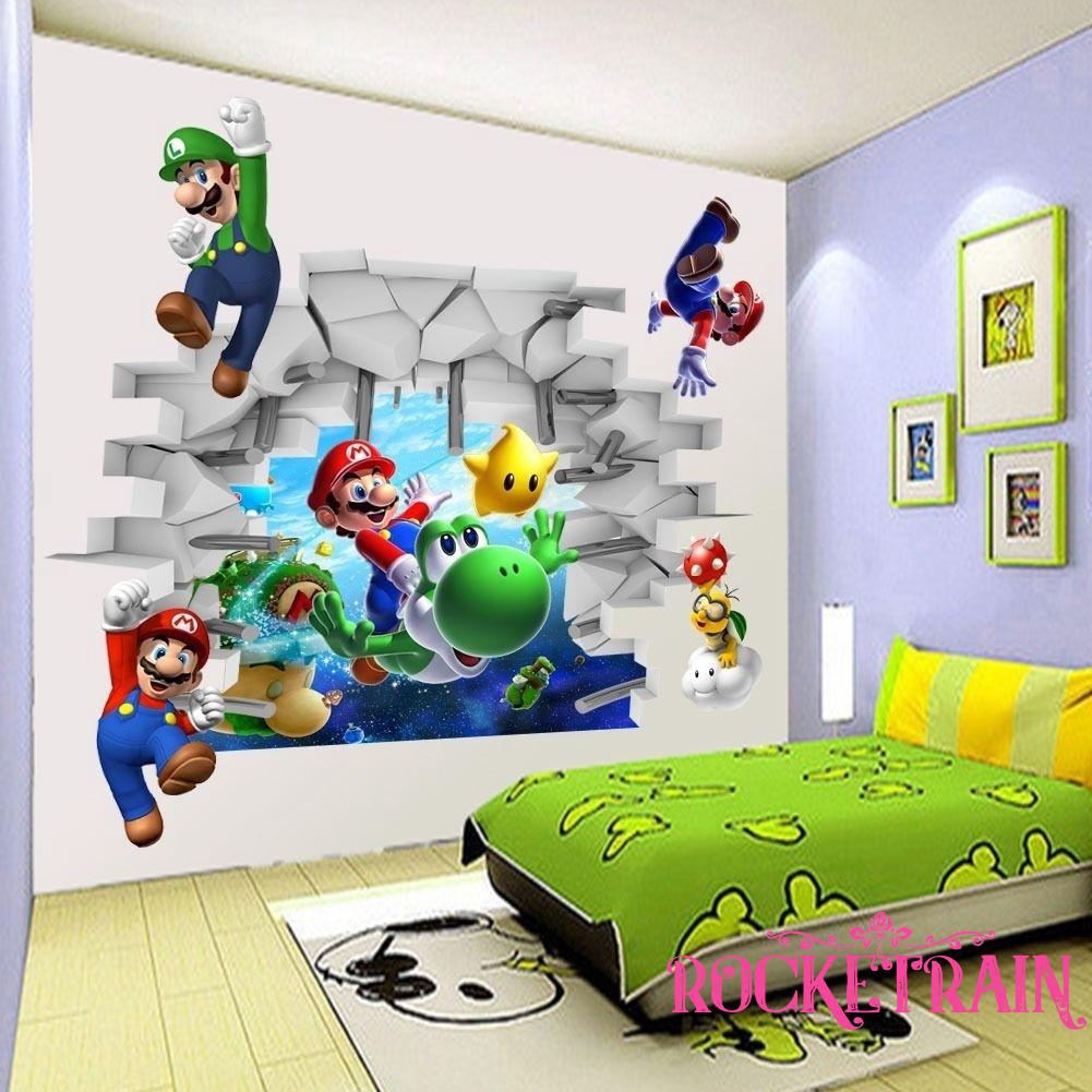 Miếng dán tường hình trò chơi Super Mario