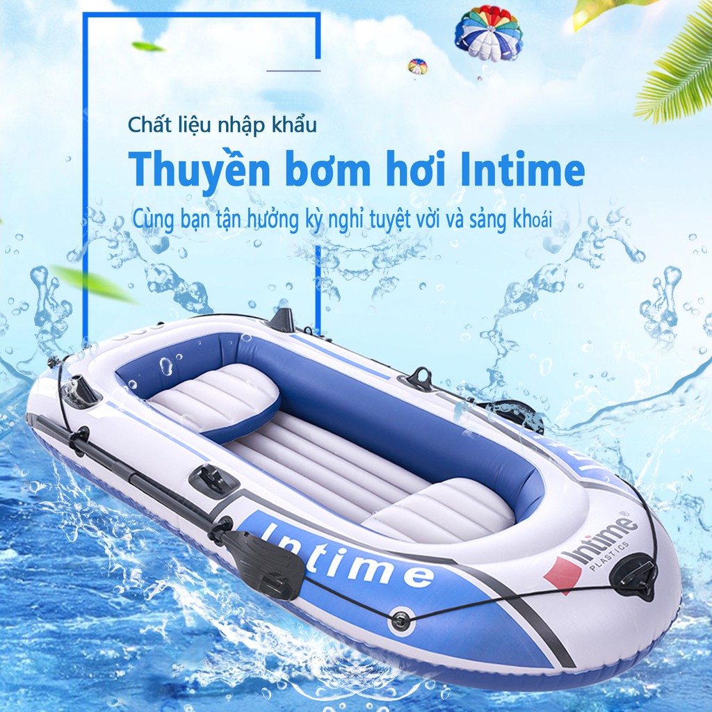 Thuyền hơi thuyền phao xuồng bơm hơi thuyền câu cá INTIME chứa3-4 người lớn dày hơn rộng hơn cao cấp chắc chắn thuyền dã