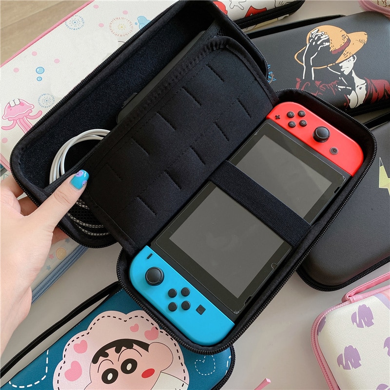 Túi Đựng Máy Chơi Game Nintendo Switch Hoạ Tiết Hoạt Hình Dễ Thương Xinh Xắn