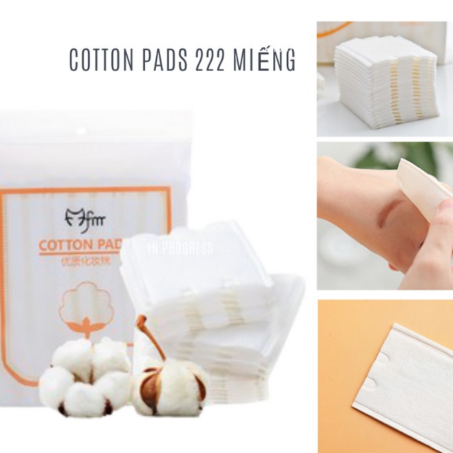 Bông tẩy trang Cotton Pads 3 lớp cực mịn , túi 222 miếng siêu tiết kiệm - Hàng nội địa trung sale kịch sàn giá tốt | BigBuy360 - bigbuy360.vn