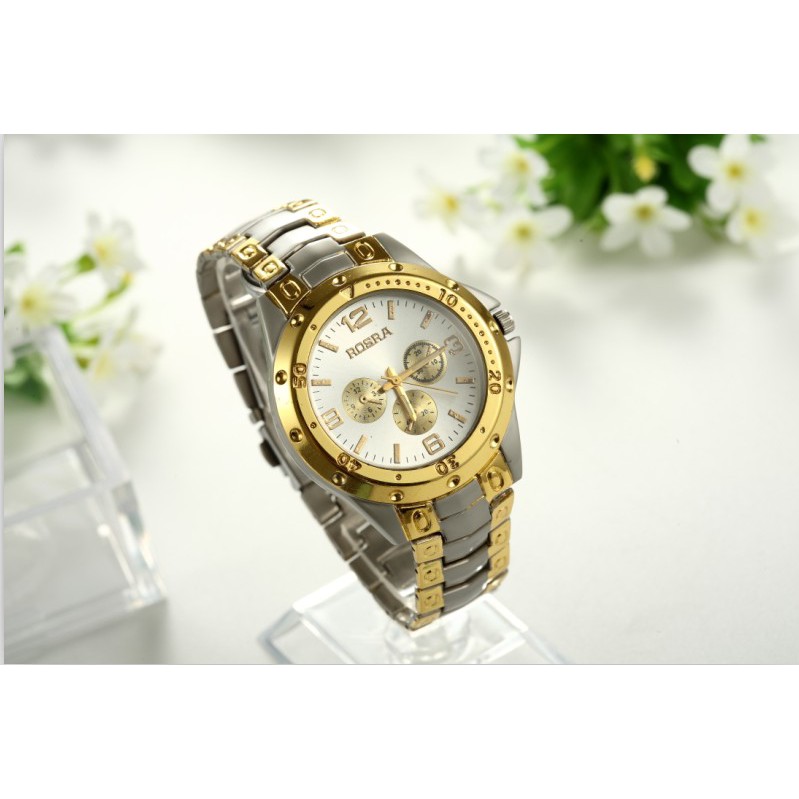 Đồng Hồ quartz Dây Thép Sang Trọng Cho Nam Nữ