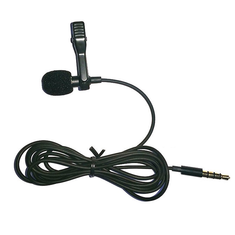 Microphone mini dạng kẹp ve áo 3.5mm cho điện thoại PC