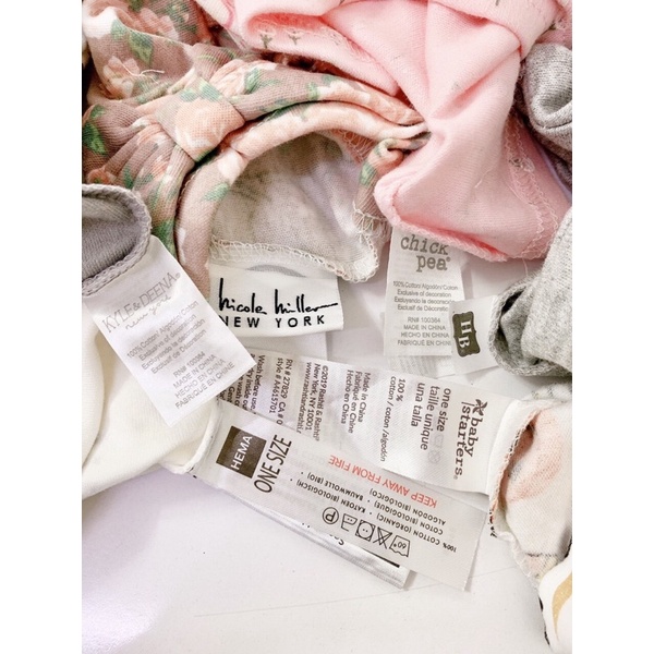 Mũ cho bé sơ sinh 💖𝑭𝑹𝑬𝑬𝑺𝑯𝑰𝑷💖 kiểu chóp,mũ tròn,turban chất liệu cotton