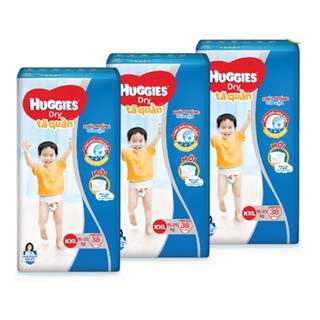 Bộ 3 Gói Tã/Bỉm Quần  Xxl38 - Gói 38 Miếng (Cho Bé 15Kg - 25Kg)