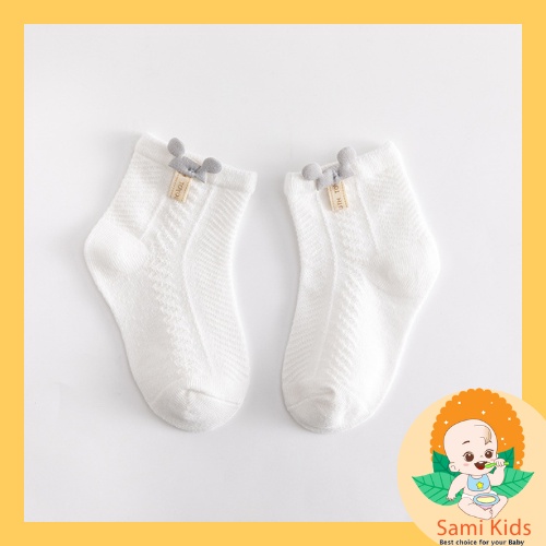 Tất lưới điều hòa cao cổ co giãn giữ ấm cho trẻ em từ sơ sinh, vớ cho bé trai bé gái SAMI KIDS