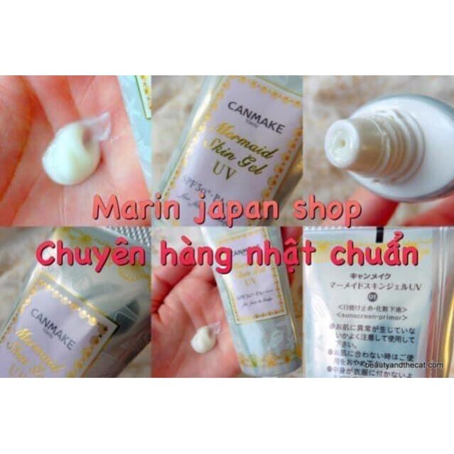 (SALE 350k-> 235k)KEM LÓT CHỐNG NẮNG-MERMAID SKIN GEL UV CANMAKE NHẬT BẢN | BigBuy360 - bigbuy360.vn