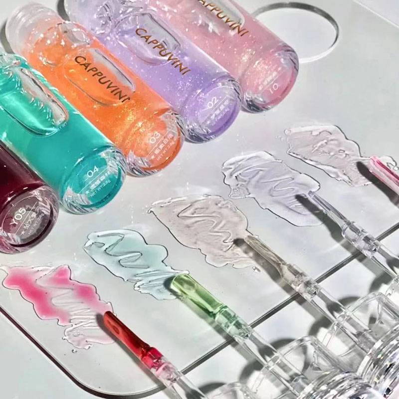 [Hàng mới về] Set 3 Son Bóng Trong Suốt Dưỡng Ẩm Chống Nước Thiết Kế Tiện Dụng