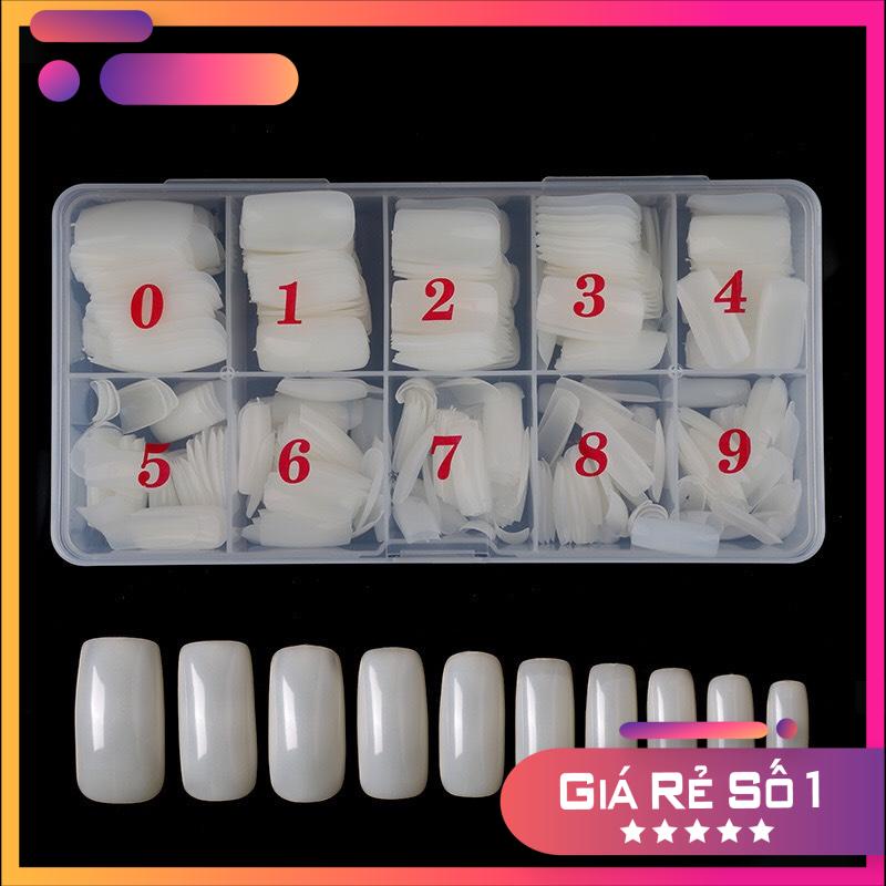 Móng úp chân dài đủ size hộp 500 móng