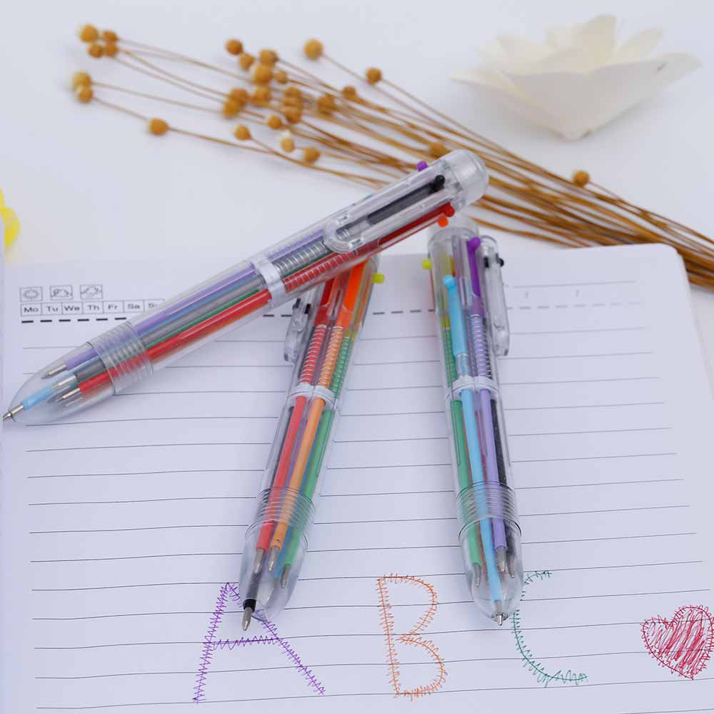 Bút bi nhiều màu thiết kế 6 trong 1 độc đáo