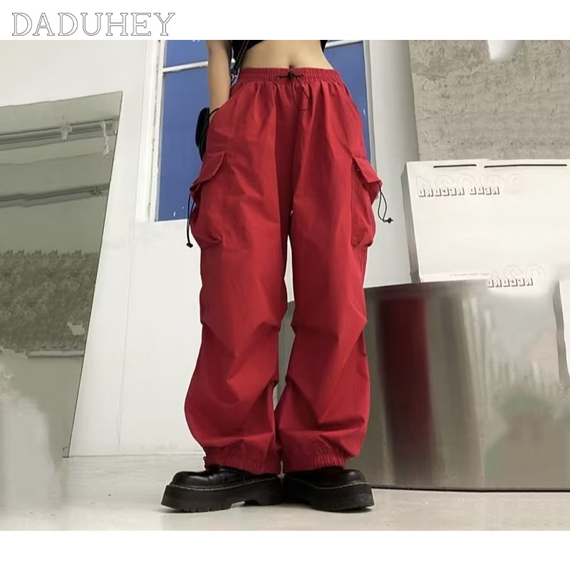 Quần Dài Dáng Suông Ống Rộng Phong Cách Thời Trang Retro Mỹ 2020 Dành Cho Nam Và Nữ Daduhey