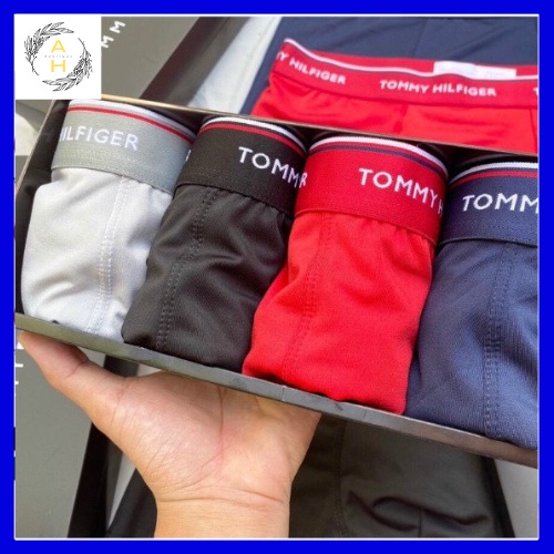 Hộp 4 quần lót nam  thun lạnh - Quần sịp nam cao cấp co giãn 4 chiều, cực thoáng mái, mềm mại