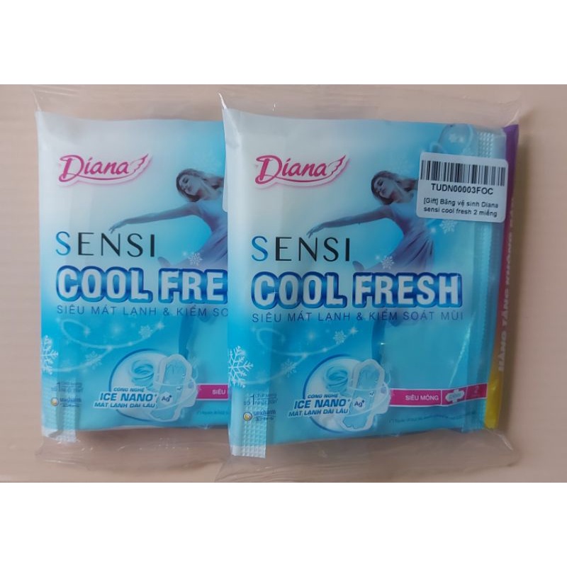 Băng vệ sinh Diana sensi cool fresh (8 miếng/gói)
