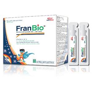 FranBio – Hỗ trợ giảm rối loạn tiêu hoá ,bổ sung men vi sinh có ích cho đường ruột (Hộp 20 ống)