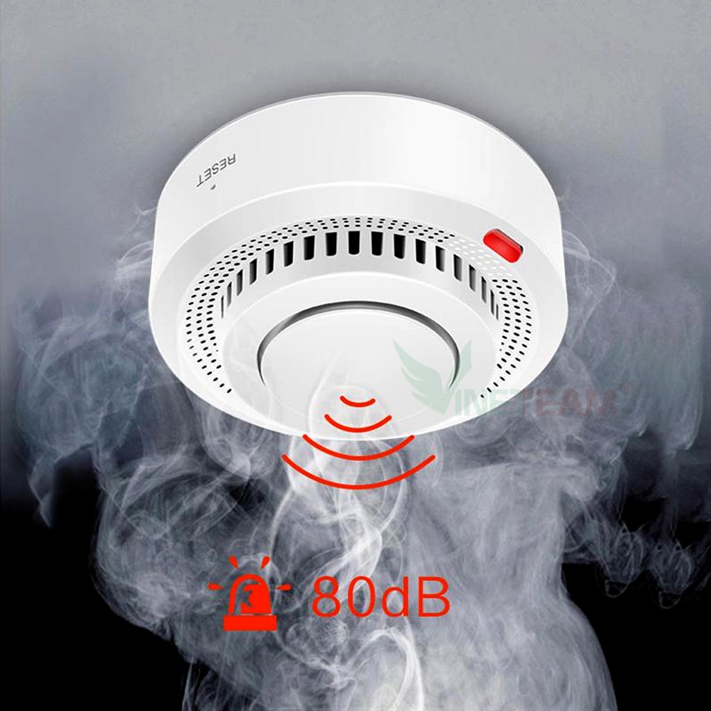 Tuya WiFi Báo động khói không dây thông minh Phòng chữa cháy Báo Cháy an ninh gia đình