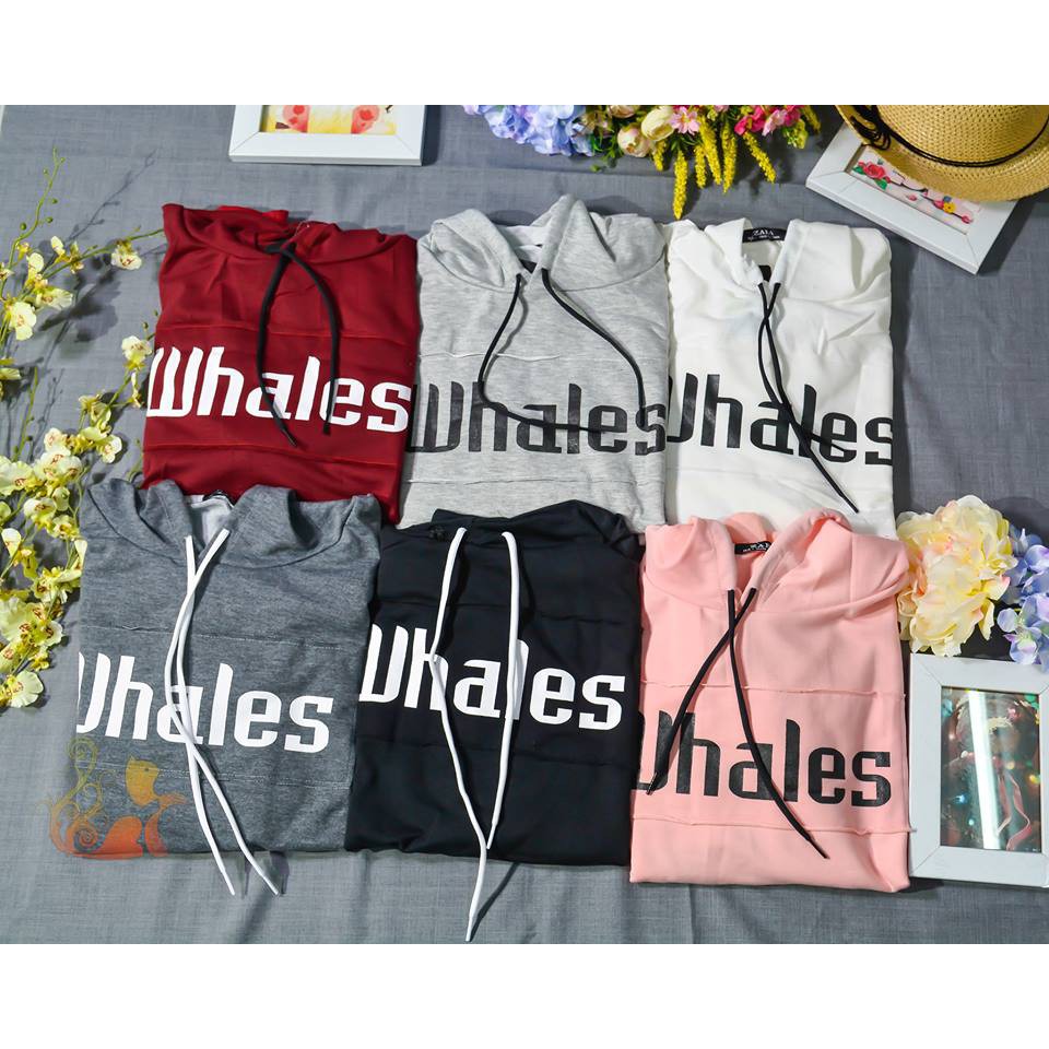 Áo khoác nỉ Hoodie &quot;Whales&quot; for Girl Cực chất