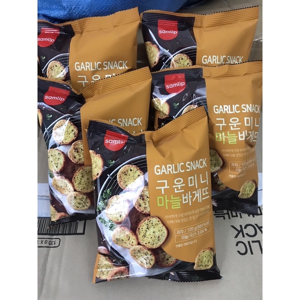 BÁNH MỲ BƠ TỎI HÀN QUỐC 120g samlip