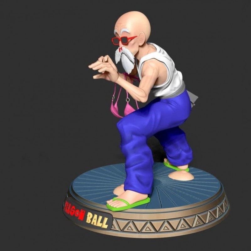 File in 3D Master Roshi Ready to Fight - Dragon Ball