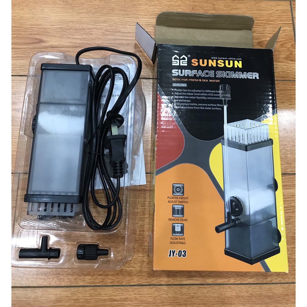 Lọc váng SunSun JY-03 - Lọc Váng Mặt Nước Cho Bể Cá Cảnh, Bể Thủy Sinh