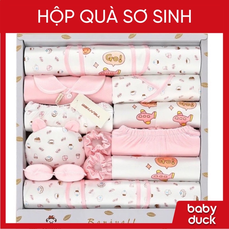 Set sơ sinh cho bé 18 món làm quà tặng cực đẹp, bộ đồ sơ sinh, quà tặng đầy tháng