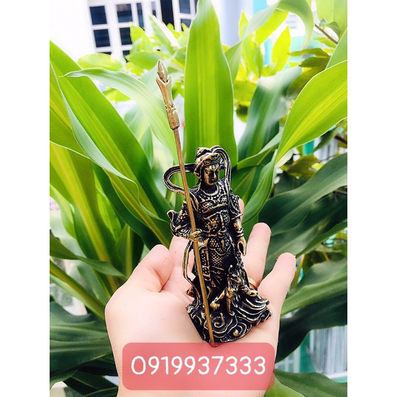 Tượng đồng Nhị lan thần Dương Tiễn ( cao 9,5 cm )