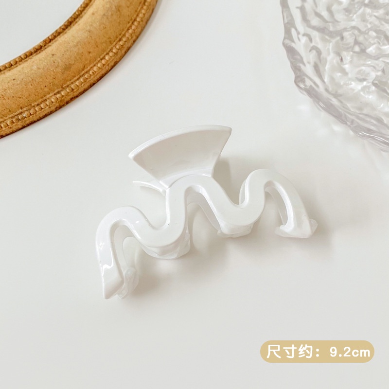 2022 Kẹp Tóc Cỡ Lớn Màu Trắng