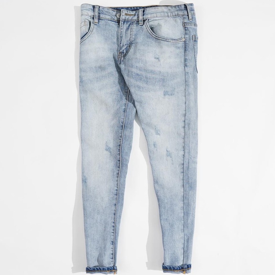 Quần jeans nam local brand 360 BOUTIQUE màu xanh denim - Made in Vietnam | BigBuy360 - bigbuy360.vn