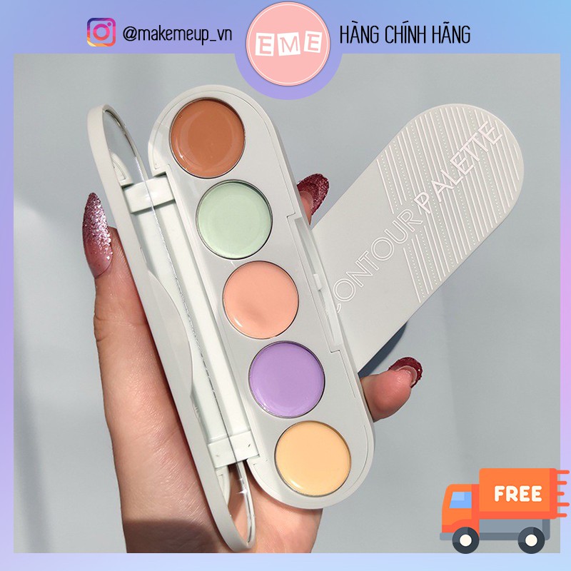 [Mã SKAMLTSM9 giảm 10% đơn 99K] Bảng che khuyết điểm 5 ô màu Suikone