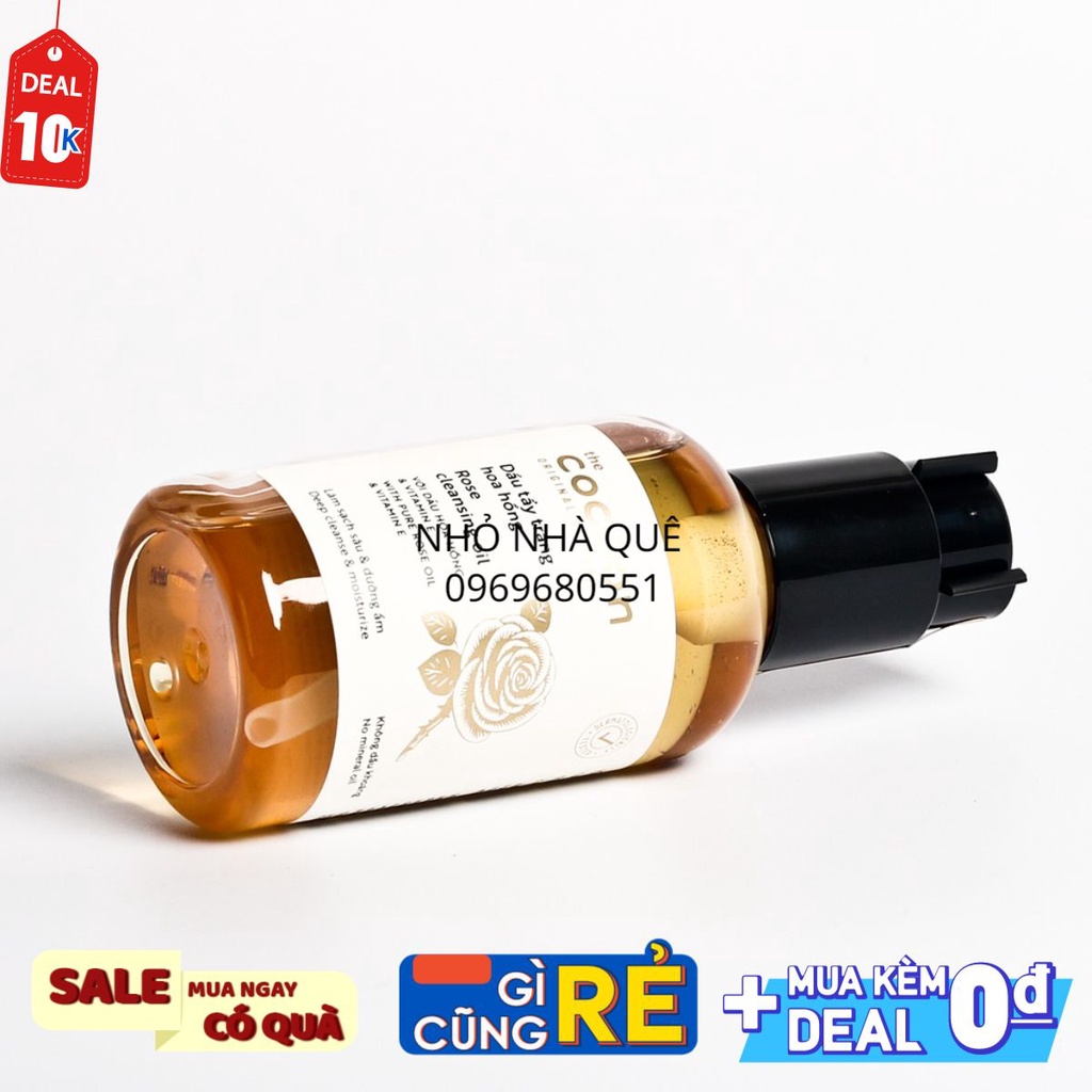 [THE COCOON] Combo Nước tẩy trang hoa hồng cocoon 500ml + Dầu tẩy trang hoa hồng cocoon 140ml