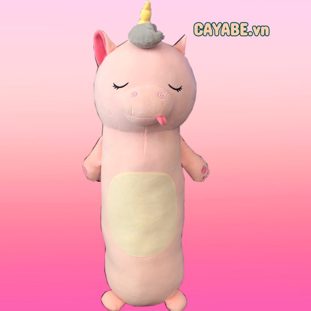THÚ NHỒI BÔNG GỐI ÔM CHO BÉ NGỰA KỲ LÂN UNICORN/ PONY HỒNG CAYABE (SIZE 70 CM)
