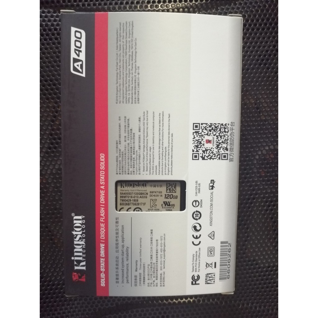Ổ cứng SSD 120GB Kingston A400 - 2.5 inch SATAIII - Bảo Hành 3 Năm 1 đổi 1 - mới full box | BigBuy360 - bigbuy360.vn
